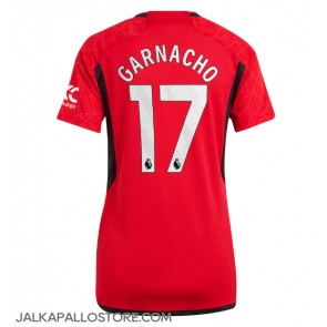 Manchester United Alejandro Garnacho #17 Kotipaita Naisten 2023-24 Lyhythihainen